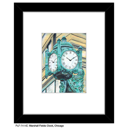 Marshall Fields Clock, Chicago, Print (#7414E)