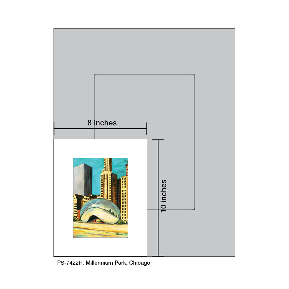 Millennium Park, Chicago, Print (#7422H)