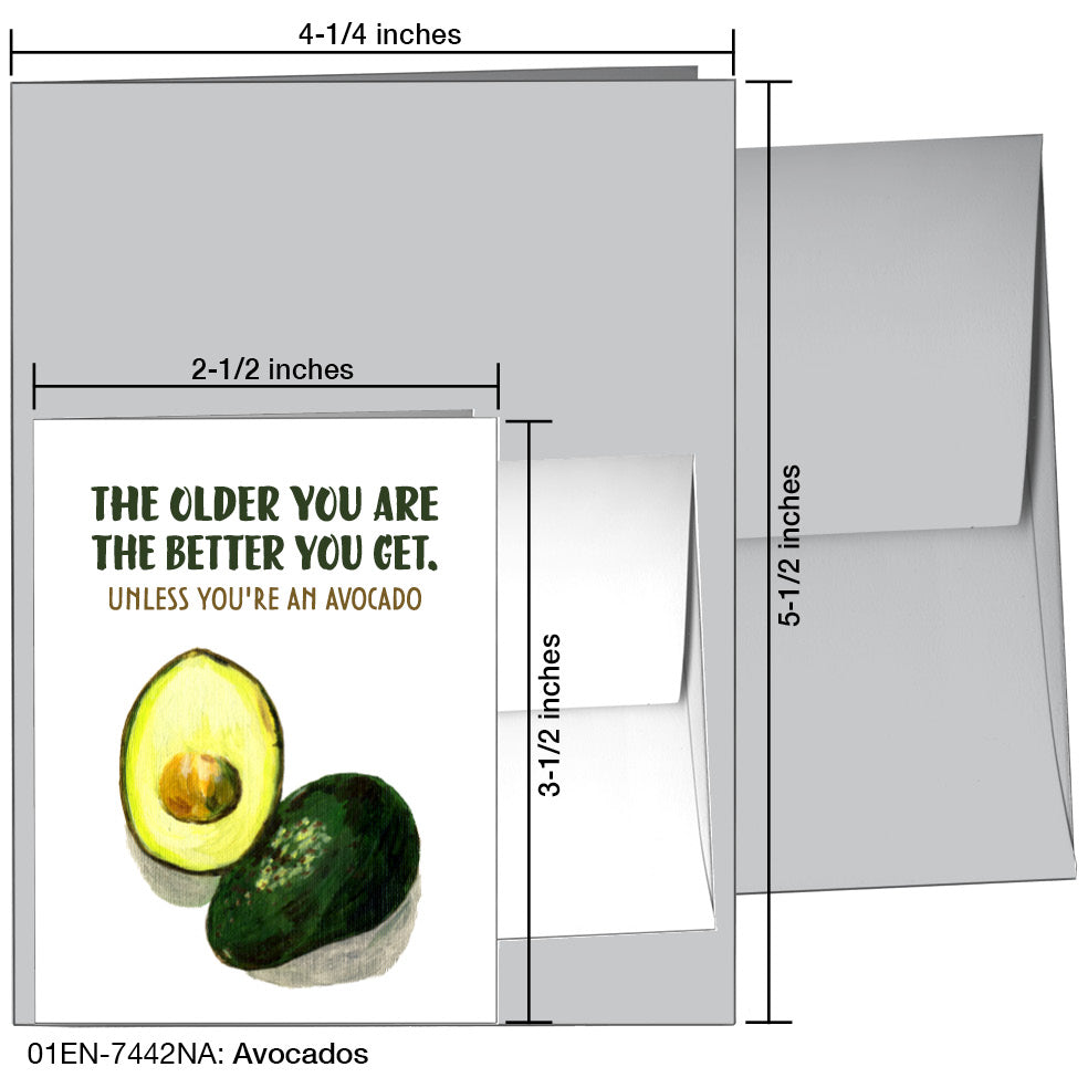 Avocados, Greeting Card (7442NA)