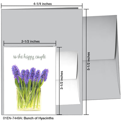 Bunch Of Hyacinths, Greeting Card (7449A)