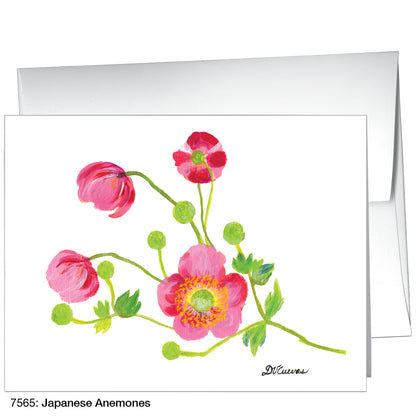 Japanese Anemones, Greeting Card (7565)