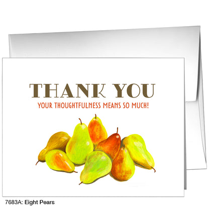 Eight Pears, Greeting Card (7683A)