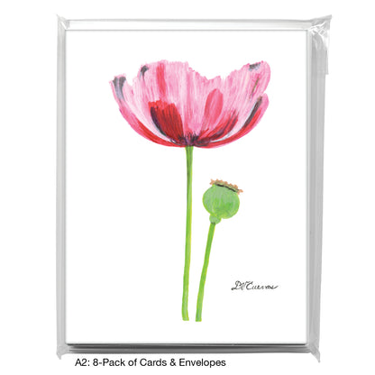 Poppy Committed, Greeting Card (7795)