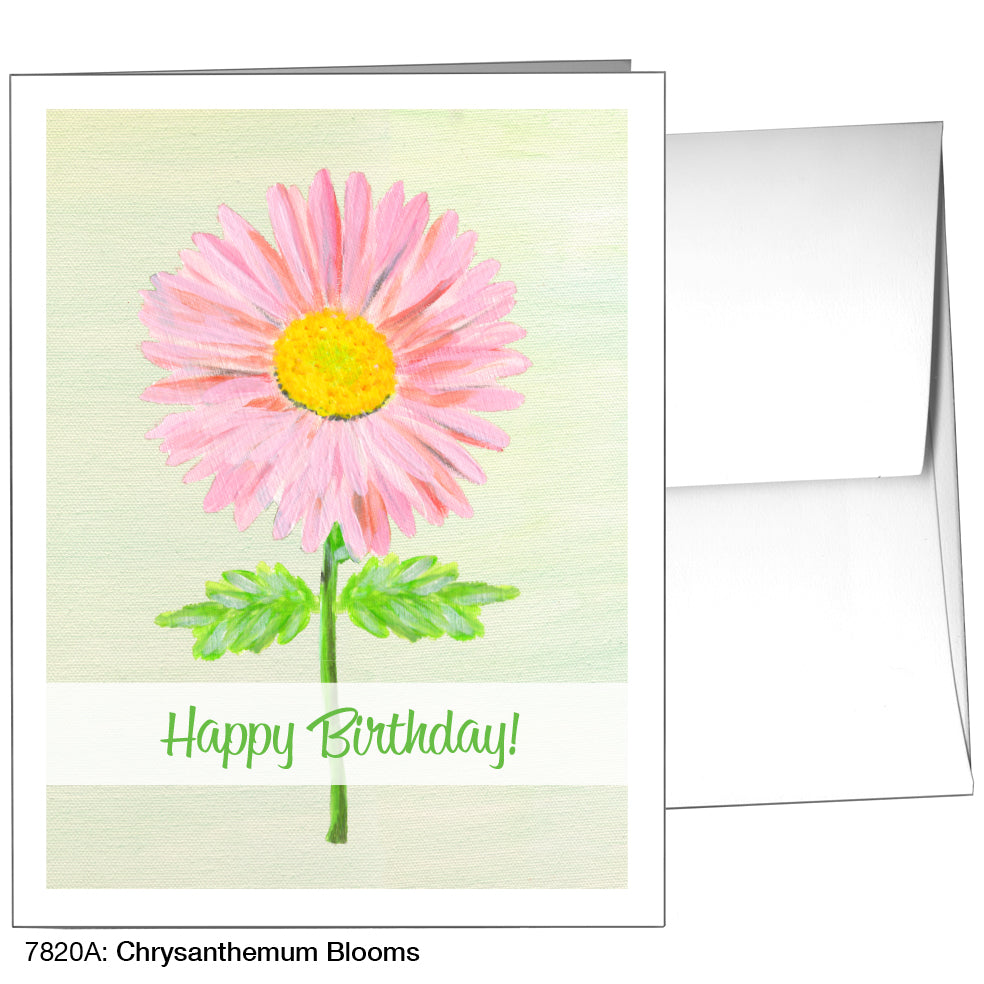 Chrysanthemum Blooms Greeting Card – Printed Canvas