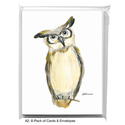 Great Horned Owl, Greeting Card (7992)