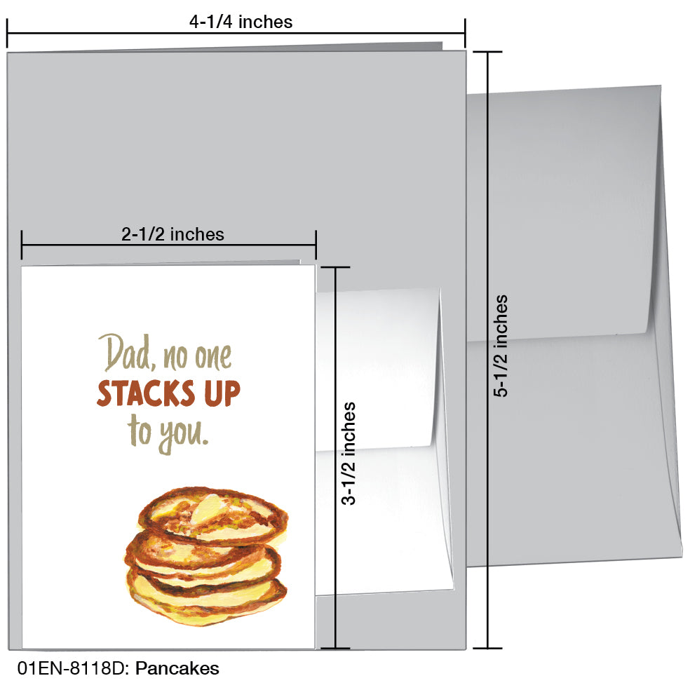 Pancakes, Greeting Card (8118D)