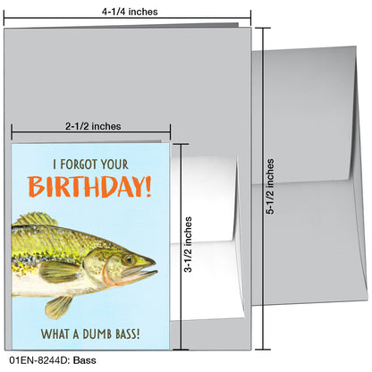 Bass, Greeting Card (8244D)