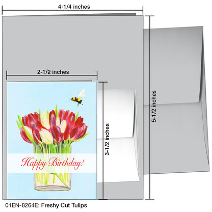 Freshly Cut Tulips, Greeting Card (8264E)