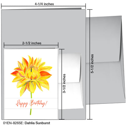 Dahlia Sunburst, Greeting Card (8265E)