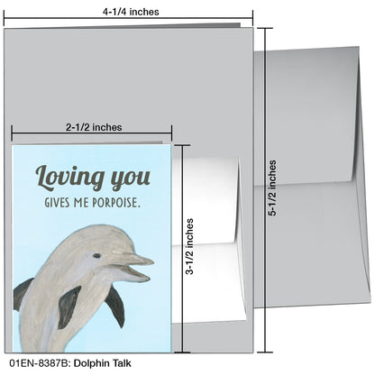 Dolphin Talk, Greeting Card (8387B)