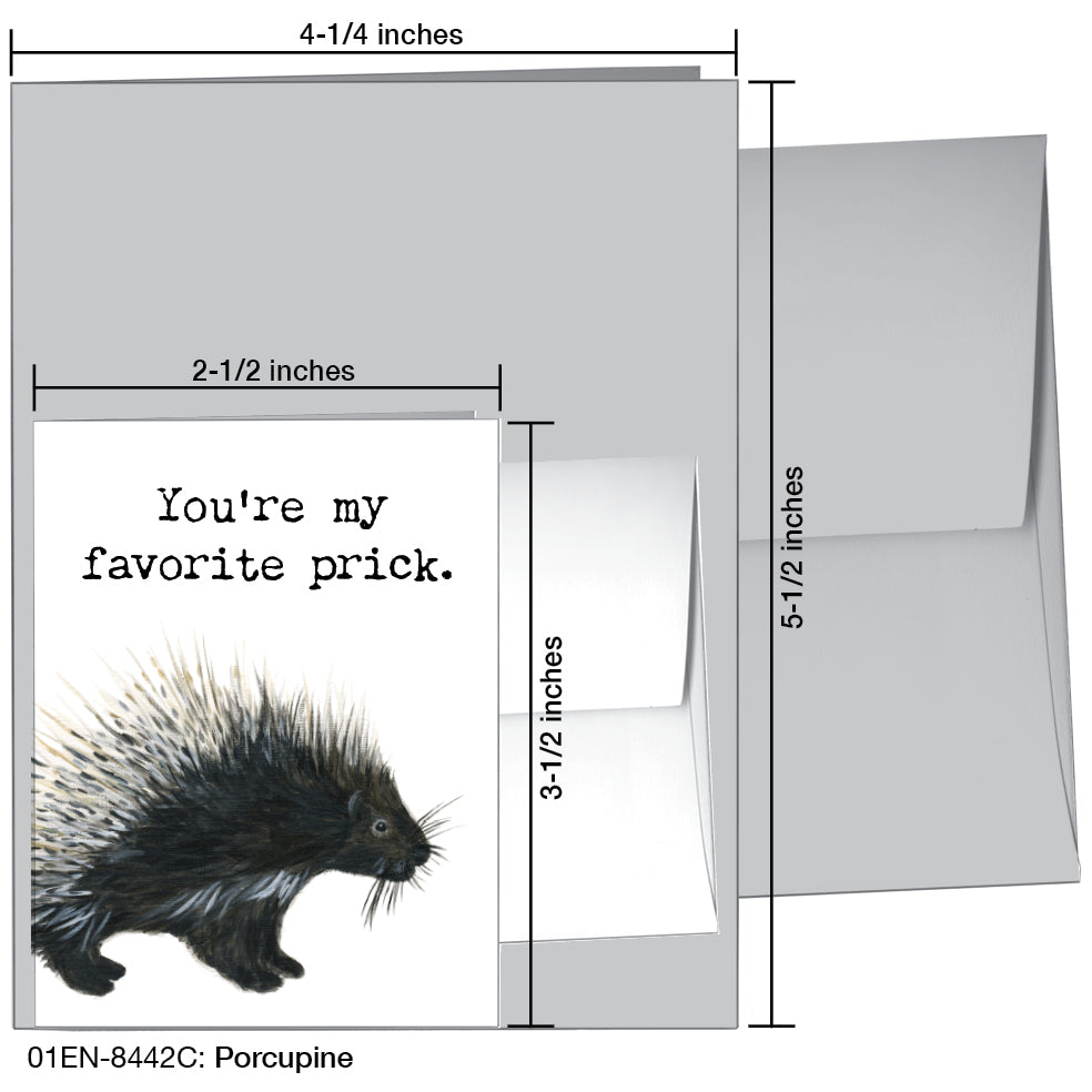 Porcupine, Greeting Card (8442C)