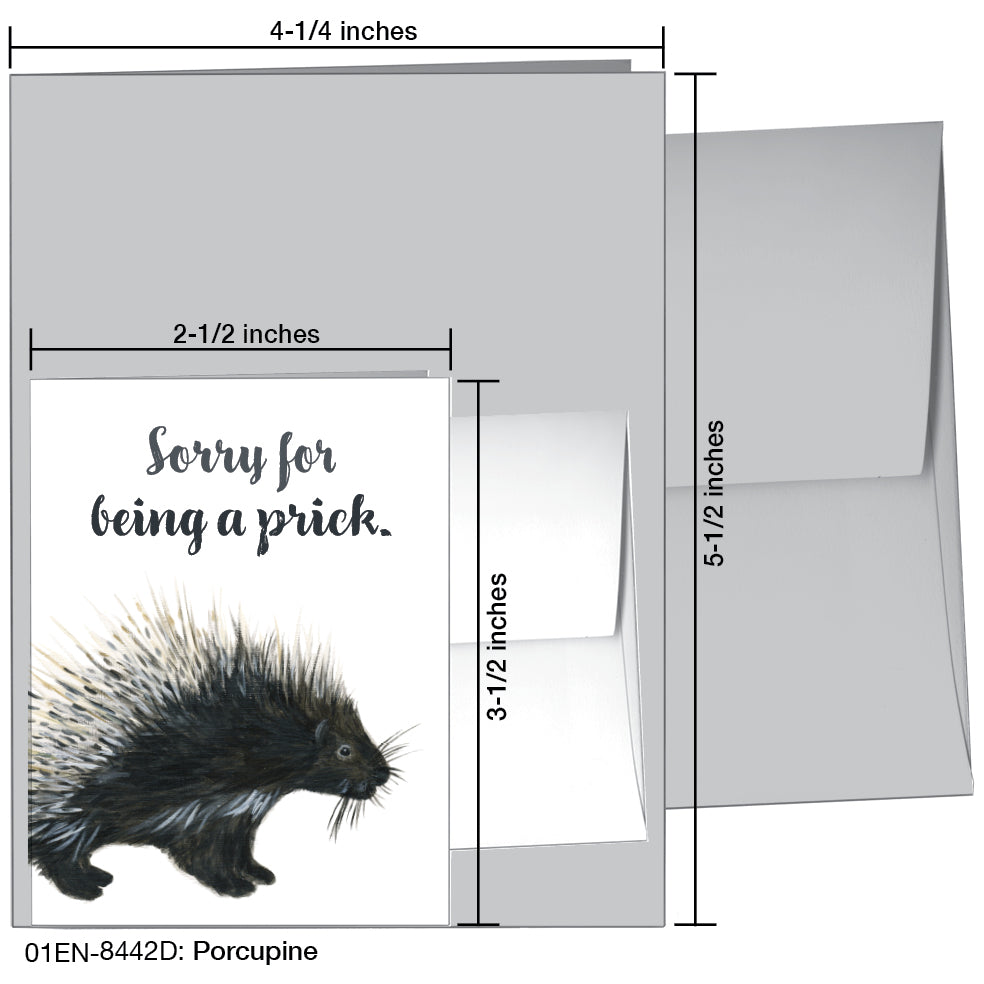 Porcupine, Greeting Card (8442D)