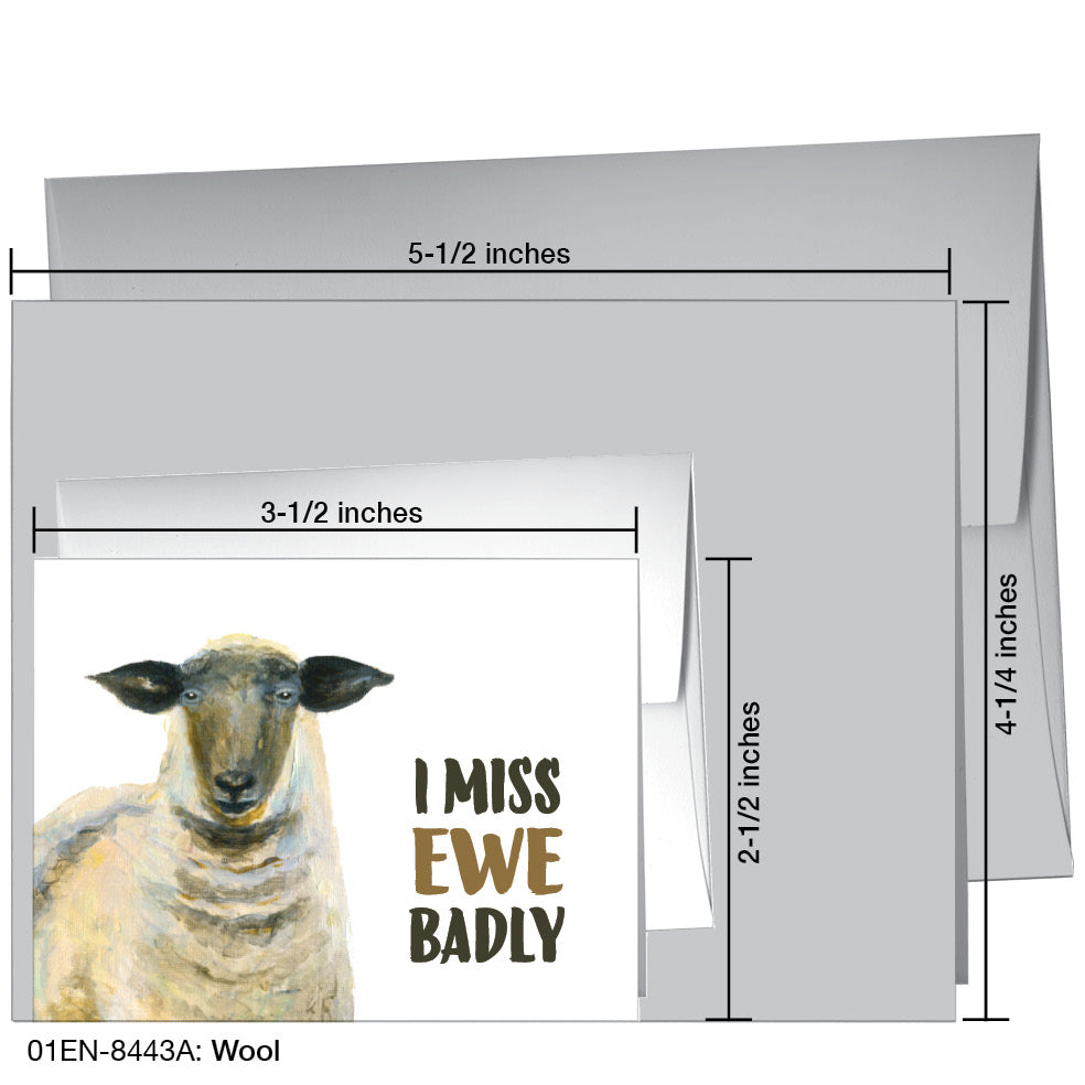 Wool, Greeting Card (8443A)