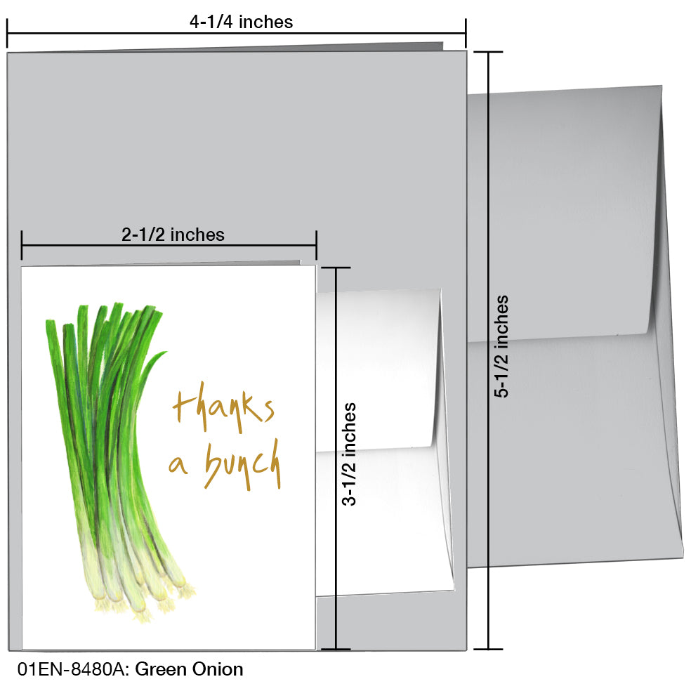 Green Onion, Greeting Card (8480A)