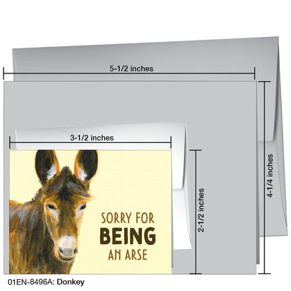 Donkey, Greeting Card (8496A)