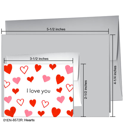 Hearts, Greeting Card (8572R)