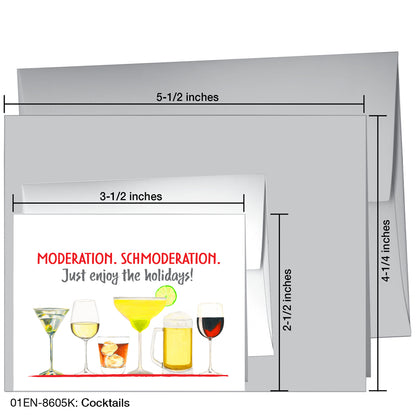 Cocktails, Greeting Card (8605K)