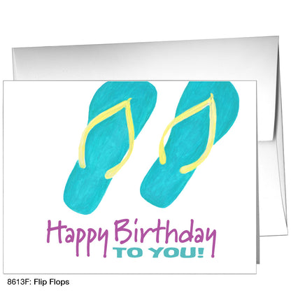 Flip Flops, Greeting Card (8613F)