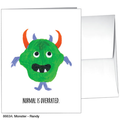 Monster - Randy, Greeting Card (8663A)