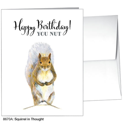 Squirrel in Thought, Greeting Card (8670A)