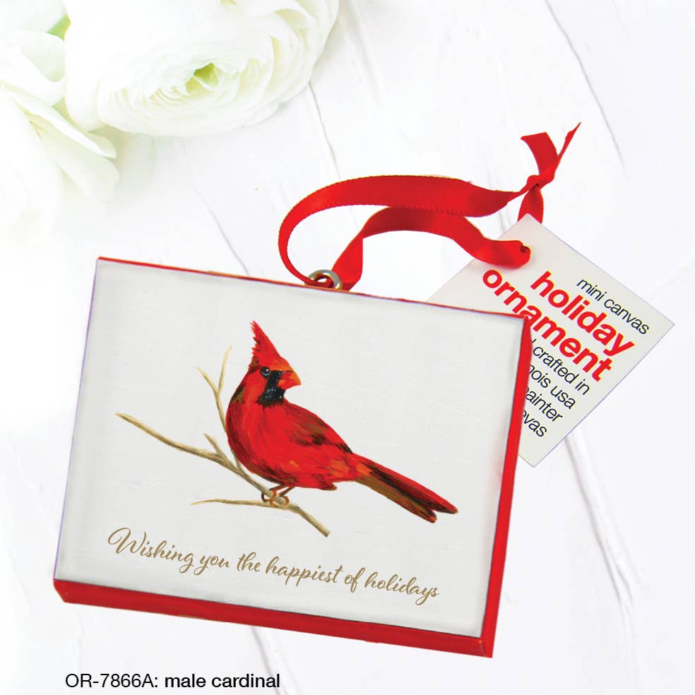 Male Cardinal, Ornament (OR-7866A)